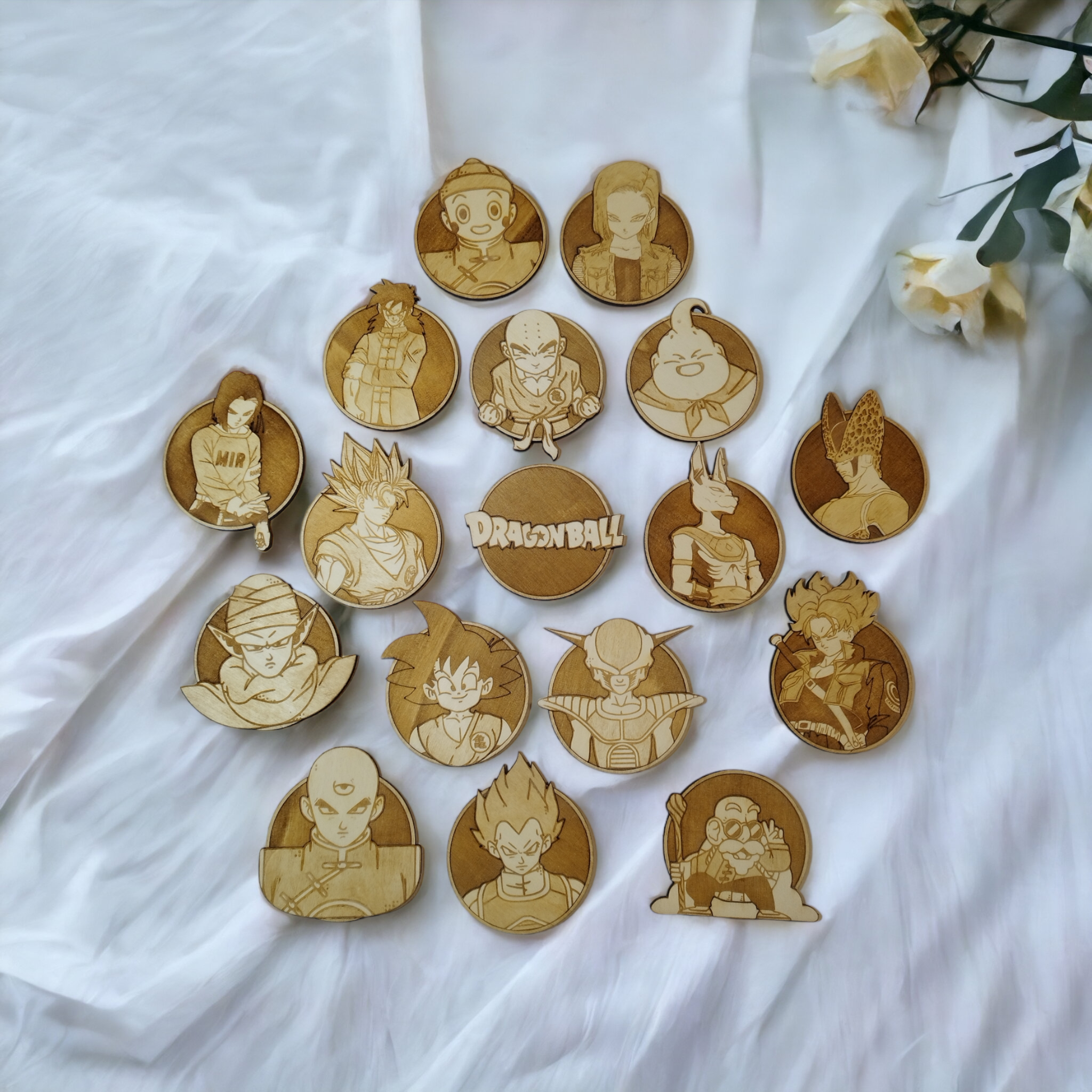 Dragon Ball Wooden Coasters