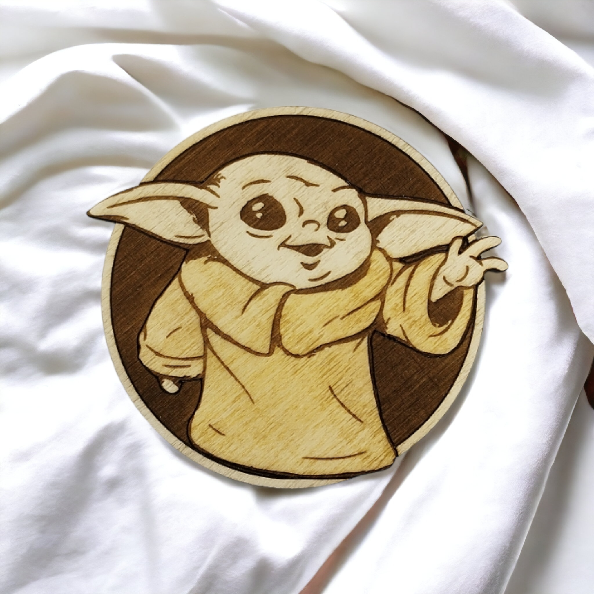 Baby Yoda Wooden Coasters (6-Pack)