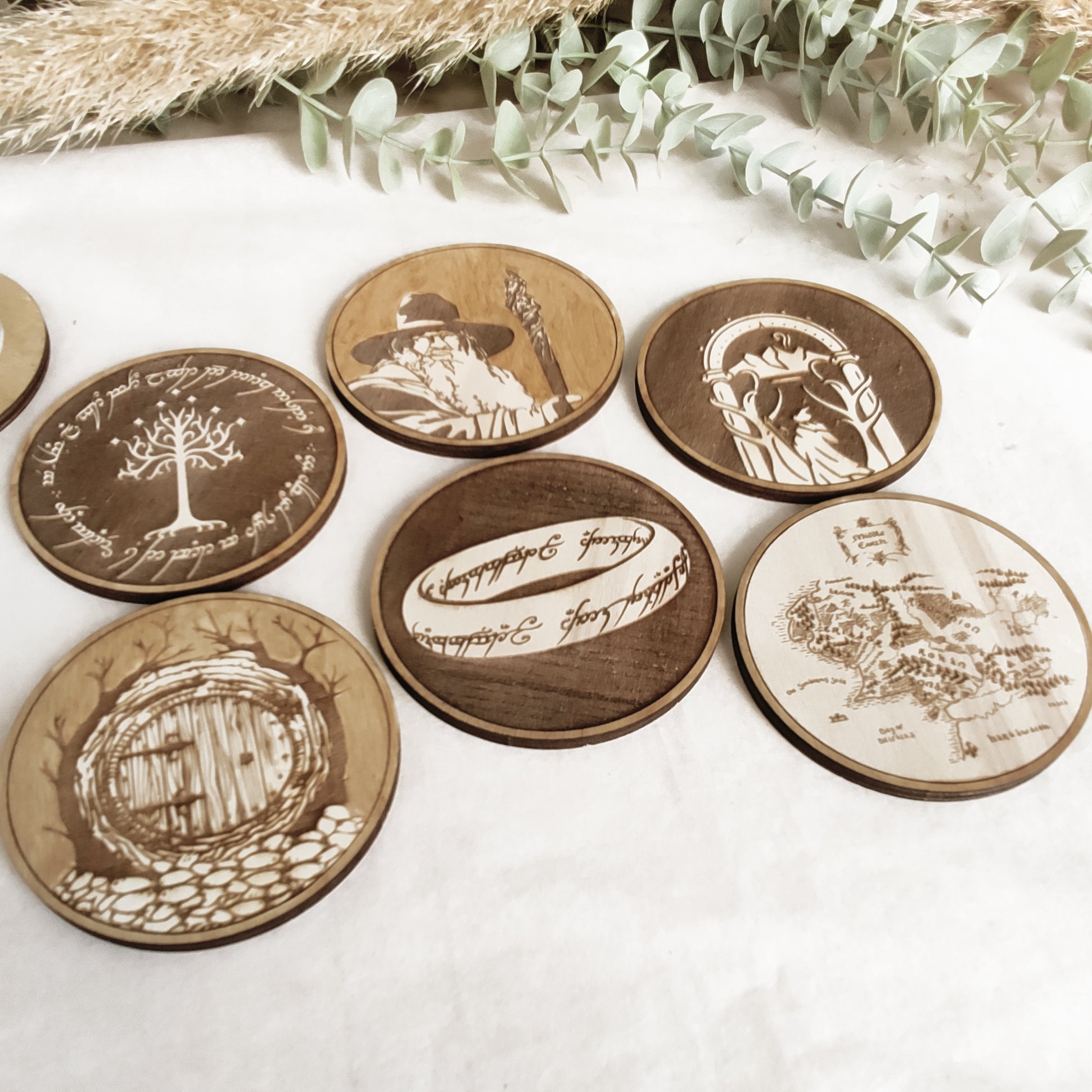 Lord of the Rings Wooden Coasters (6-Pack)