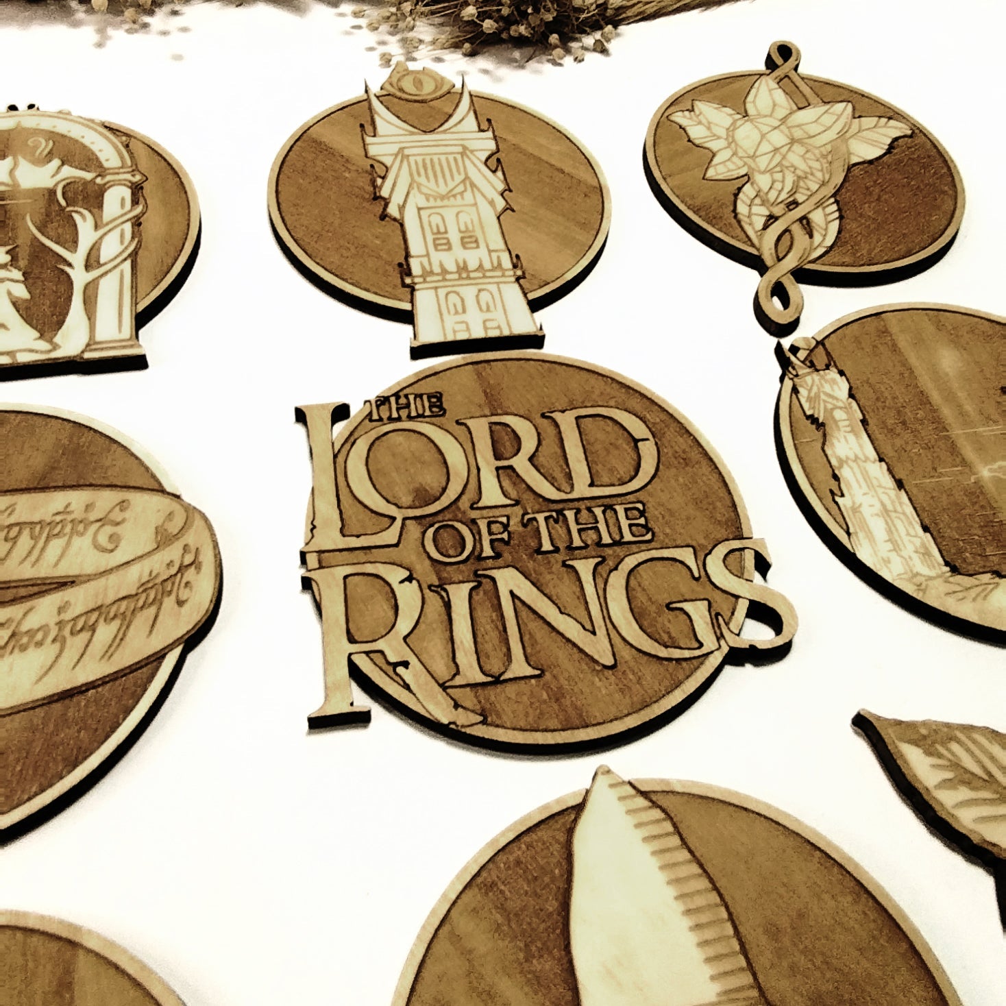 Lord of the Rings Wooden Coasters (9-Pack)