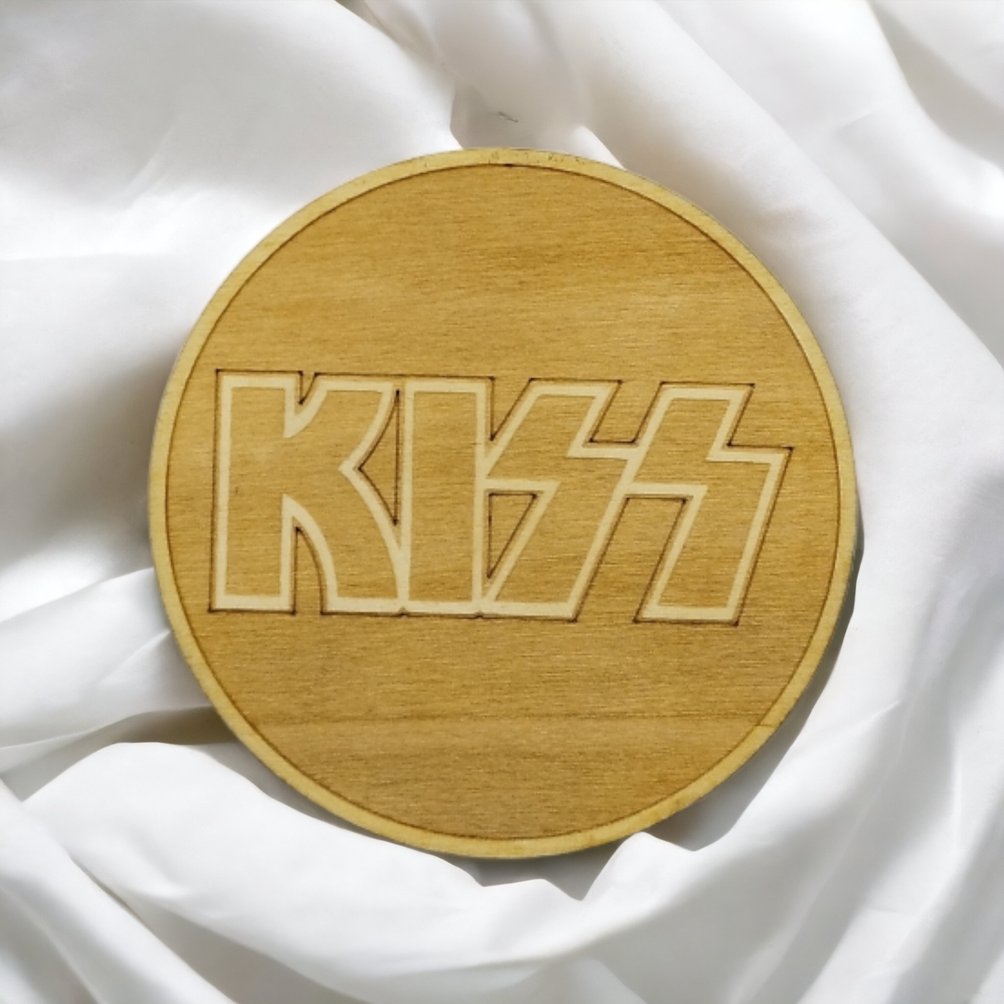 Kiss Wooden Coasters (6-Pack)