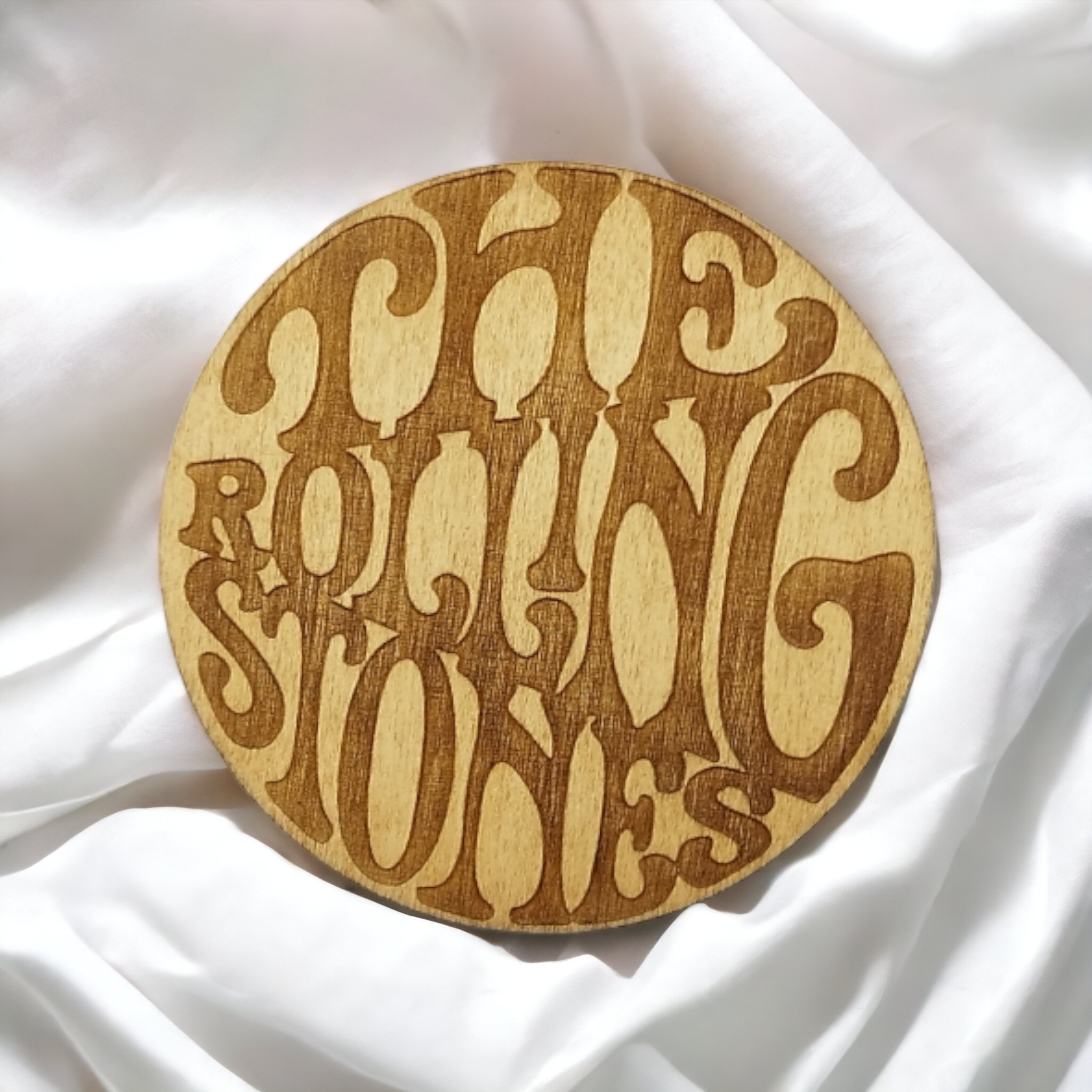 Rolling Stones Wooden Coasters (4-Pack)