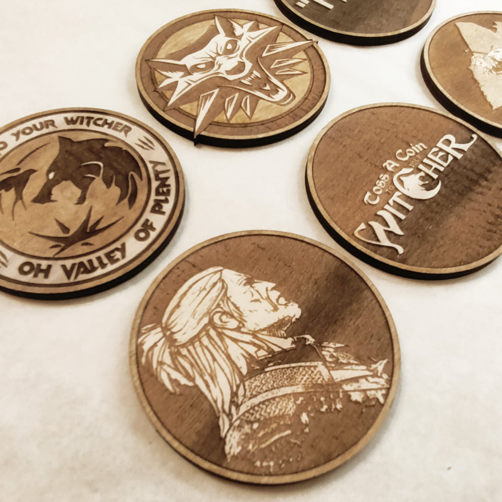 The Witcher Wooden Coasters (6-Pack)