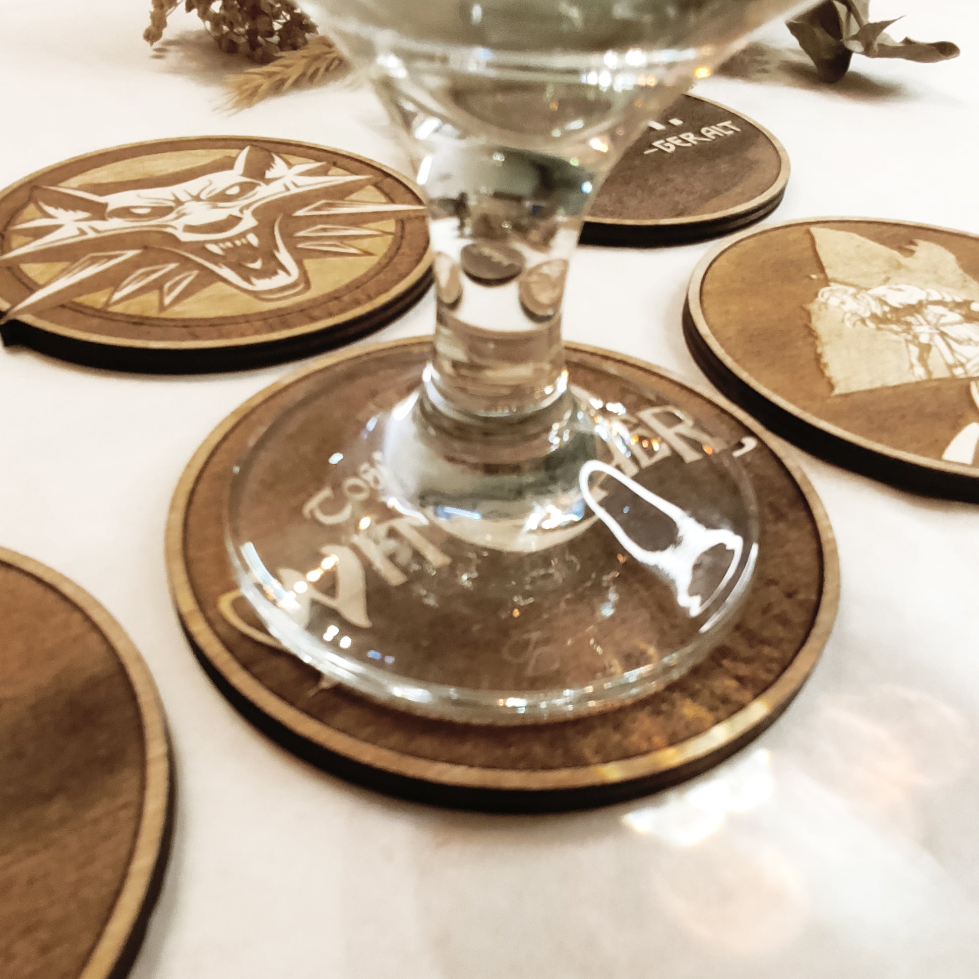 The Witcher Wooden Coasters (6-Pack)