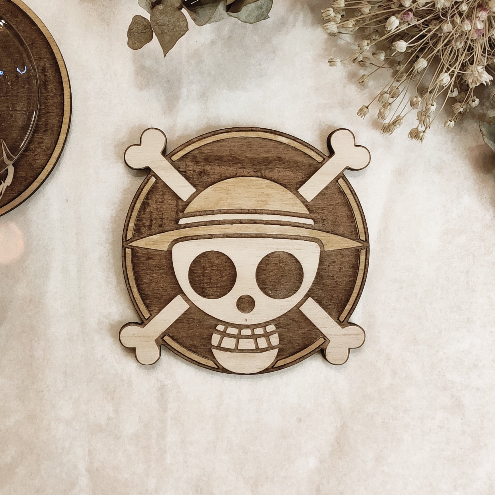 One Piece Wooden Coasters (6-Pack)