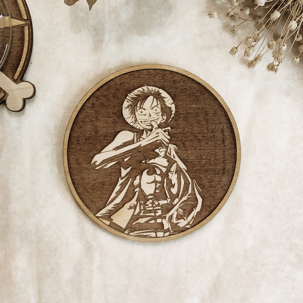 One Piece Wooden Coasters (6-Pack)