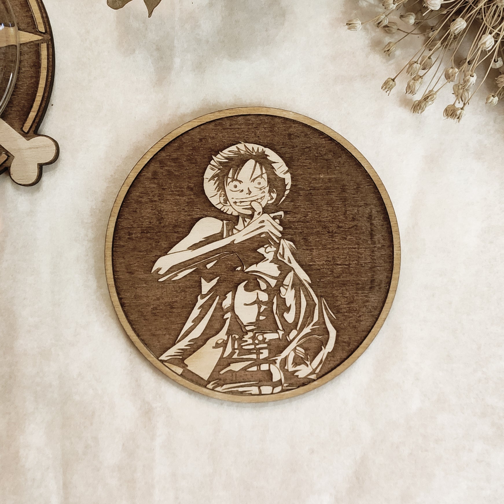 One Piece Wooden Coasters (6-Pack)