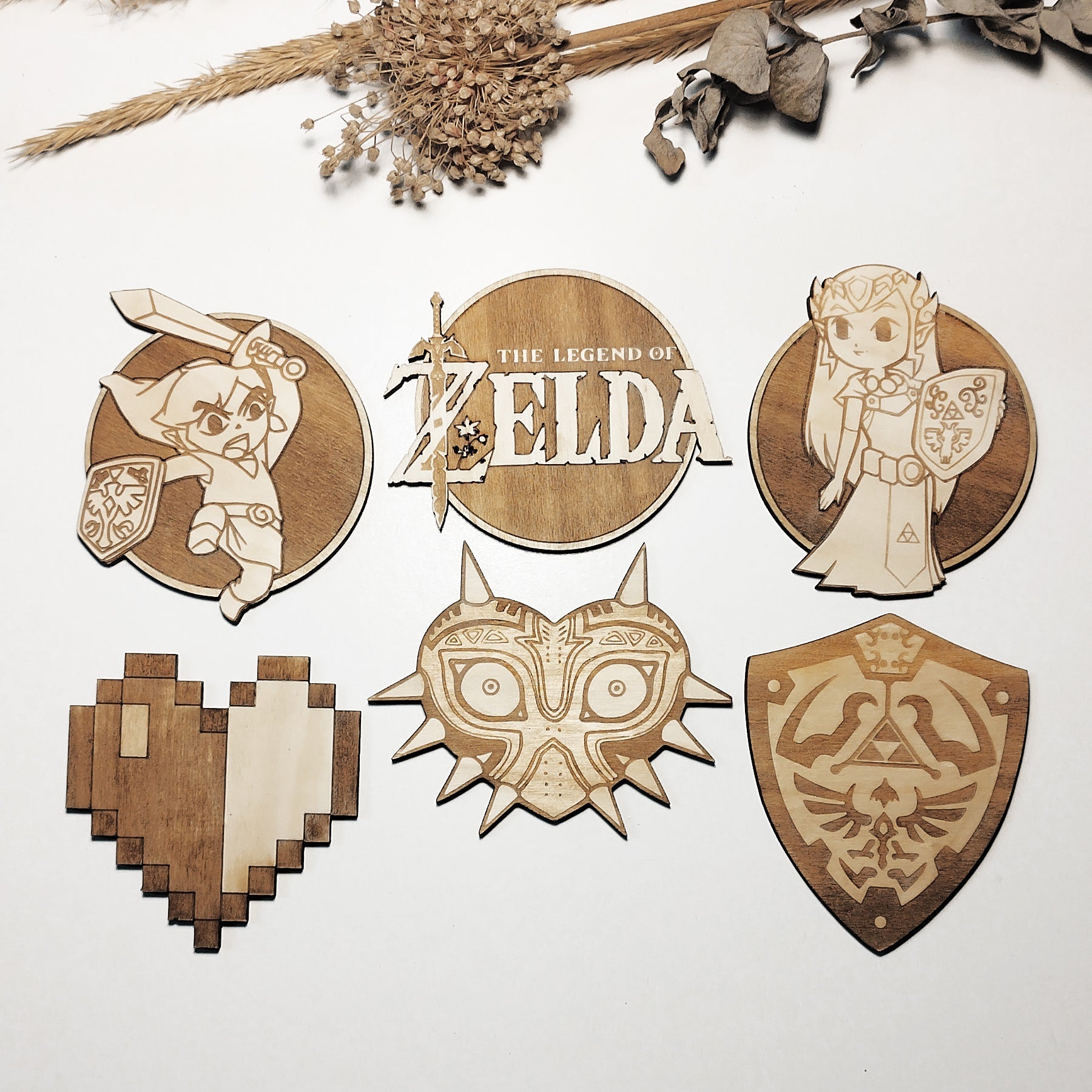 Legend of Zelda Wooden Coasters (6-Pack)