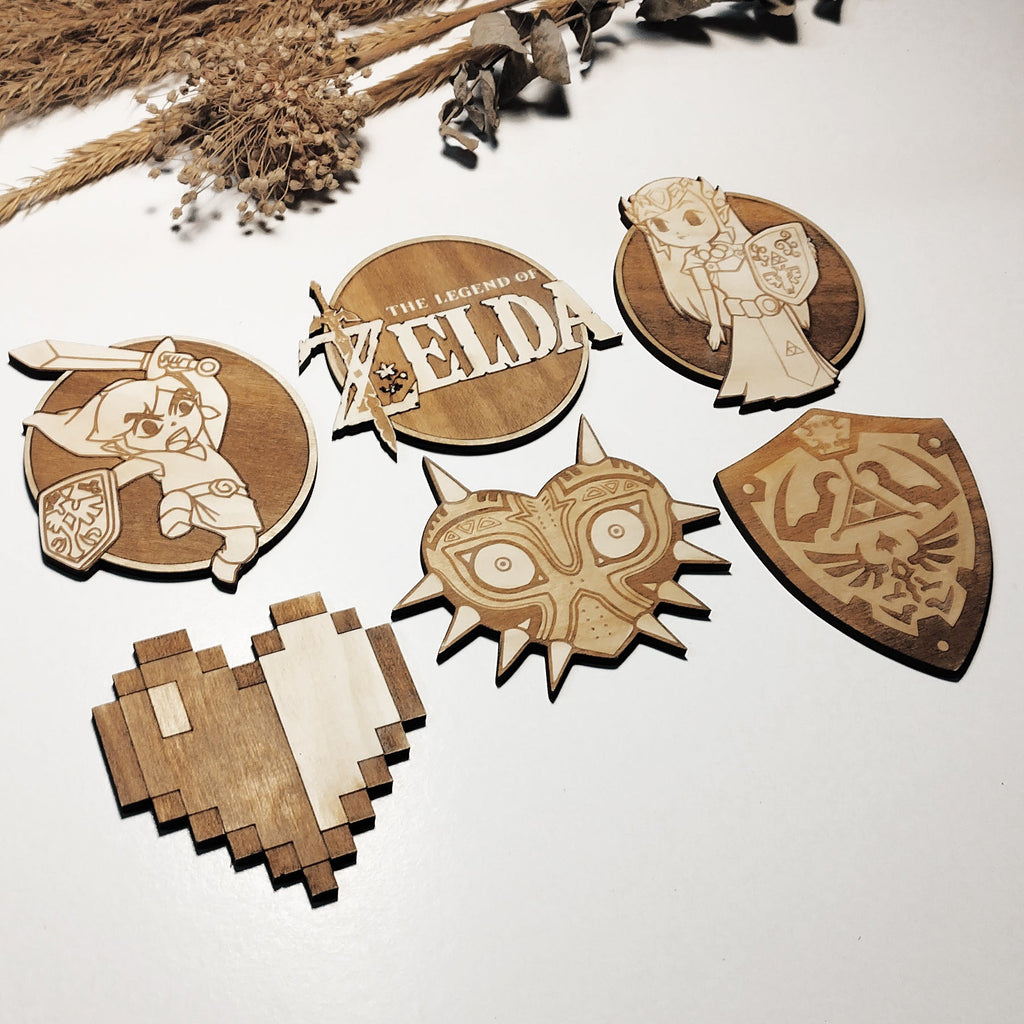 Legend of Zelda Wooden Coasters (6-Pack)